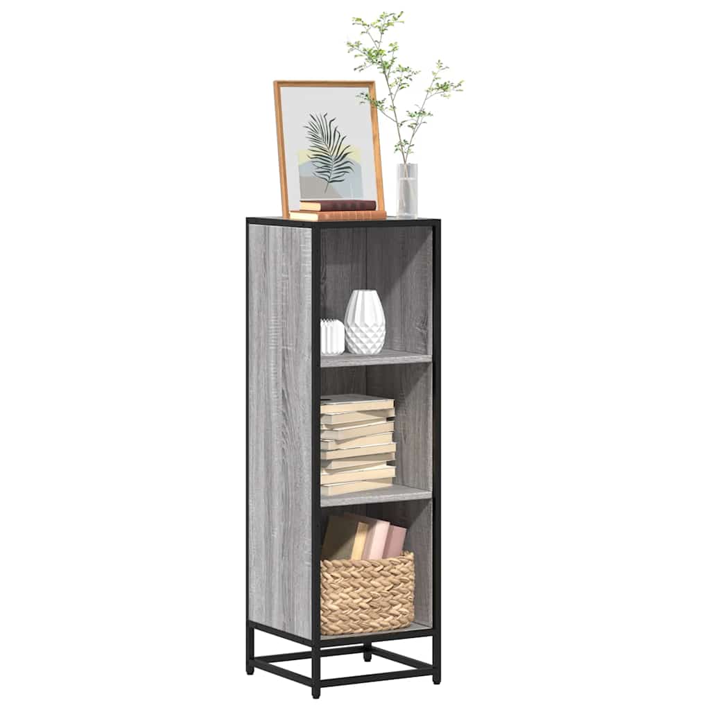 vidaXL Bibliotecă, gri sonoma, 33,5x33x107,5 cm, lemn prelucrat vidaXL Bibliotecă, gri sonoma, 33,5x33x107,5 cm, lemn prelucrat