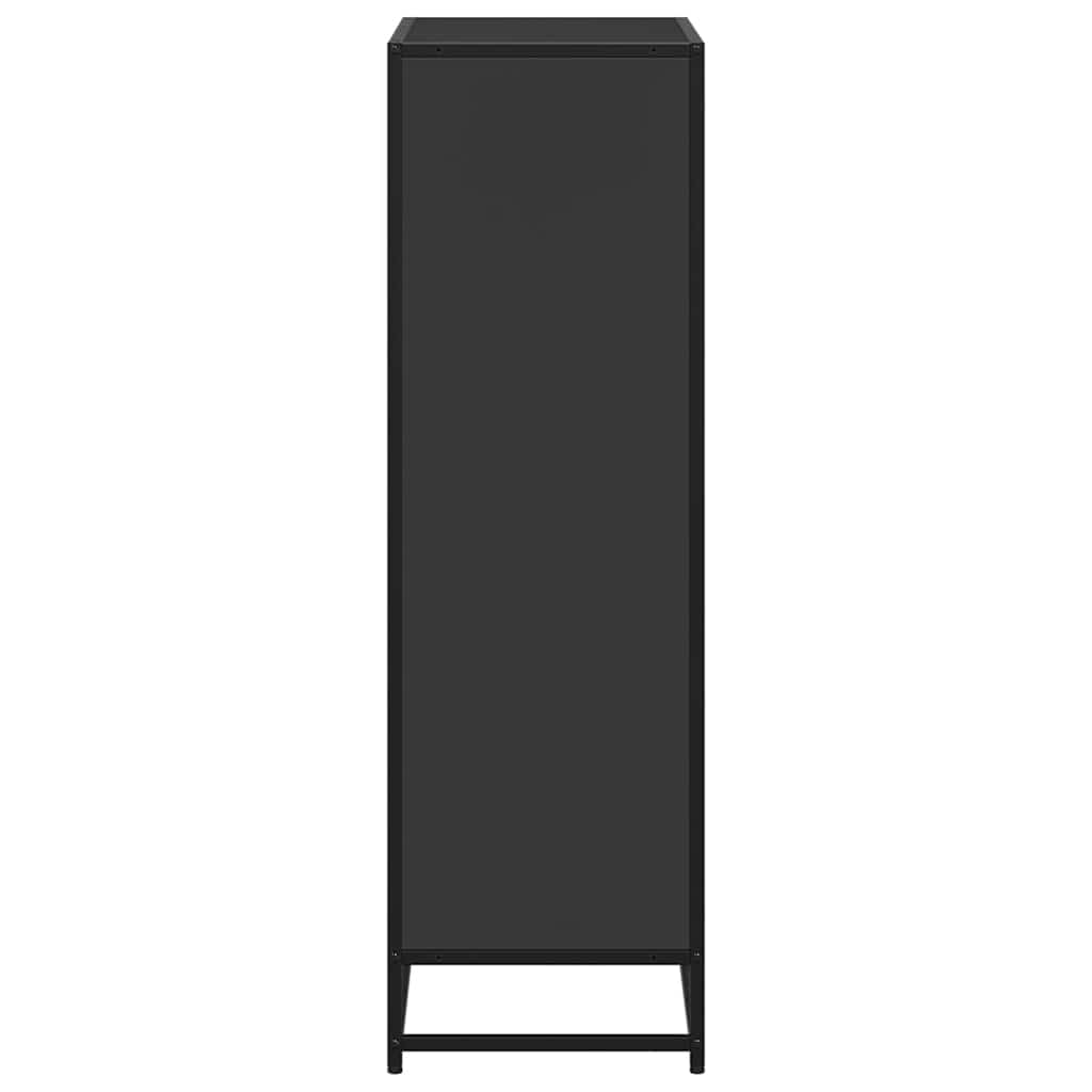 vidaXL Bibliotecă, negru, 65,5x33x107,5 cm, lemn prelucrat vidaXL Bibliotecă, negru, 65,5x33x107,5 cm, lemn prelucrat