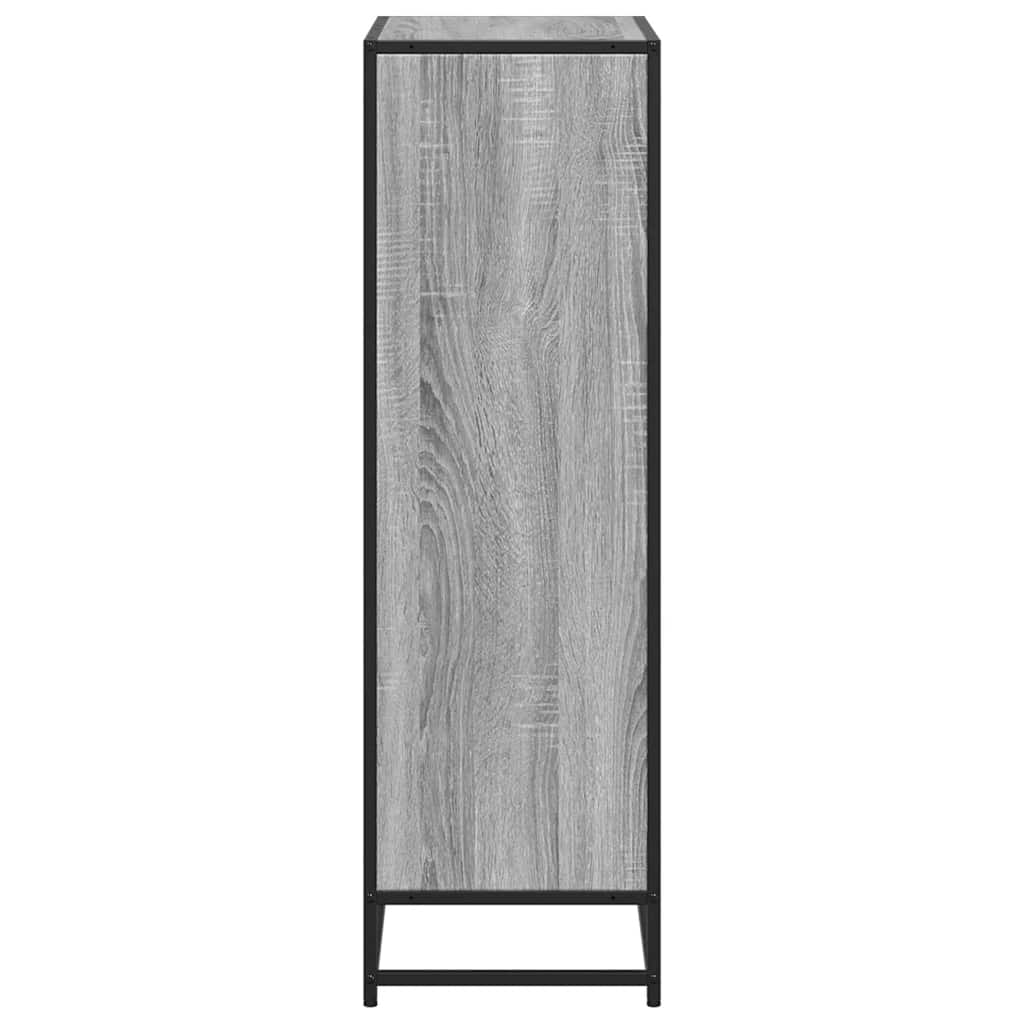 vidaXL Bibliotecă, gri sonoma, 65,5x33x107,5 cm, lemn prelucrat vidaXL Bibliotecă, gri sonoma, 65,5x33x107,5 cm, lemn prelucrat