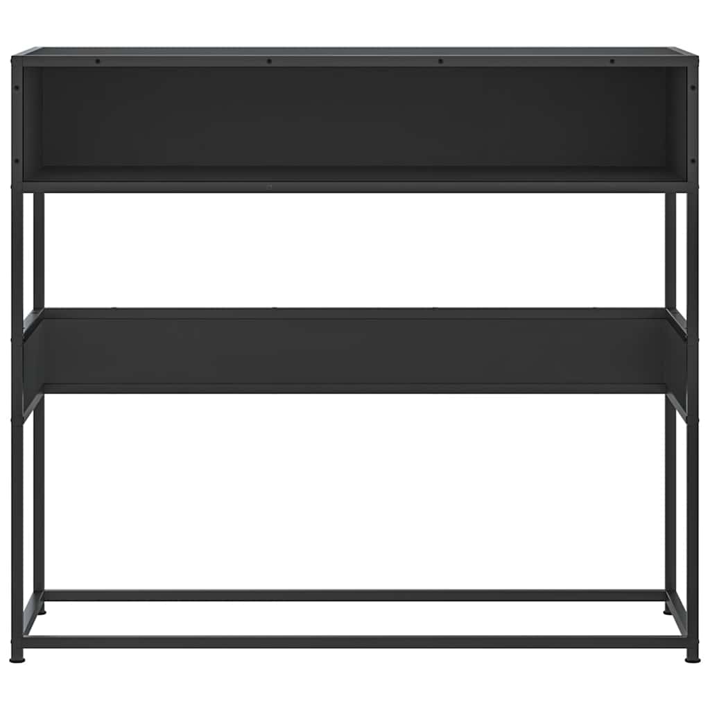 vidaXL Măsuță consolă, negru, 90x35x80 cm, lemn prelucrat vidaXL Măsuță consolă, negru, 90x35x80 cm, lemn prelucrat