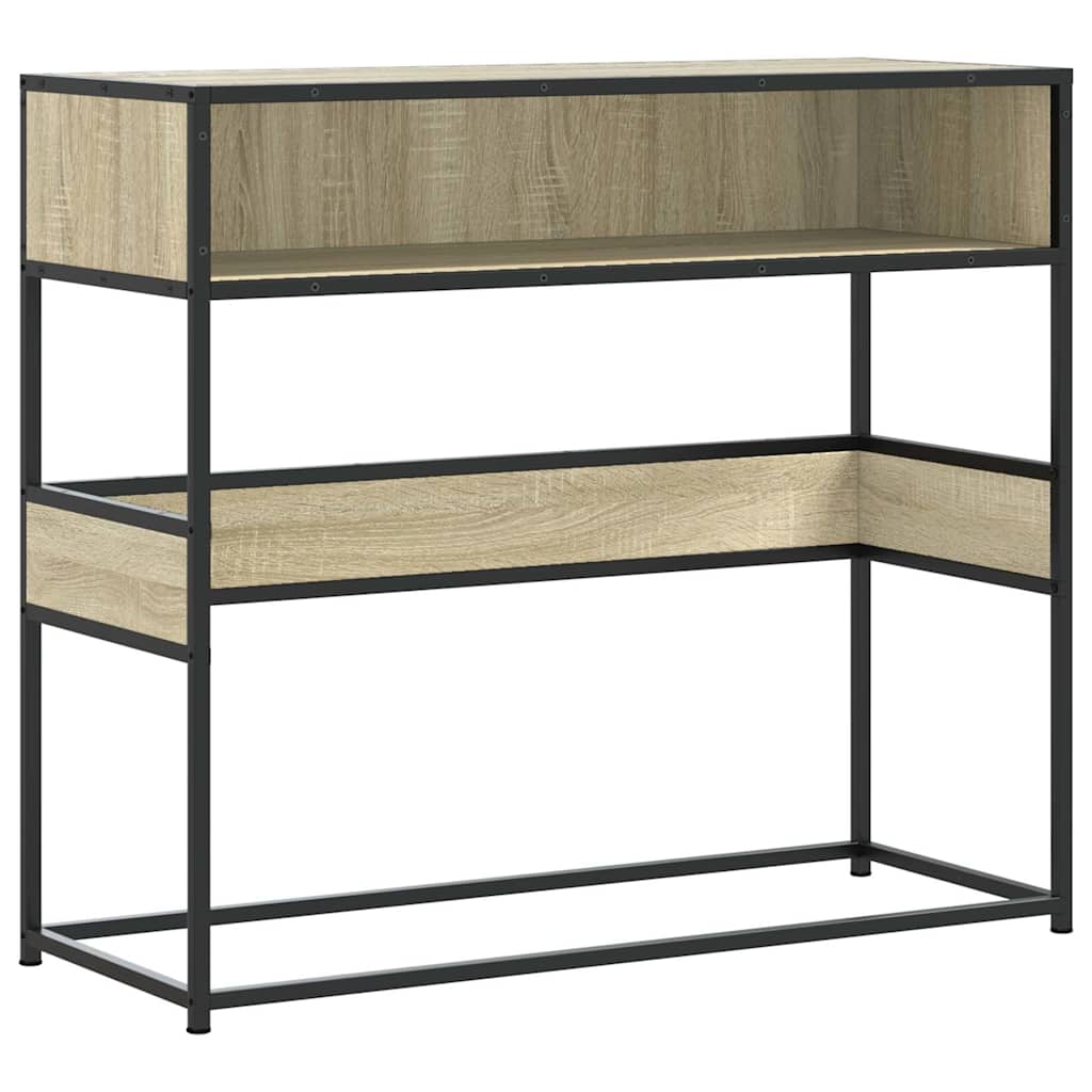 vidaXL Măsuță consolă, stejar sonoma, 90x35x80 cm, lemn prelucrat vidaXL Măsuță consolă, stejar sonoma, 90x35x80 cm, lemn prelucrat