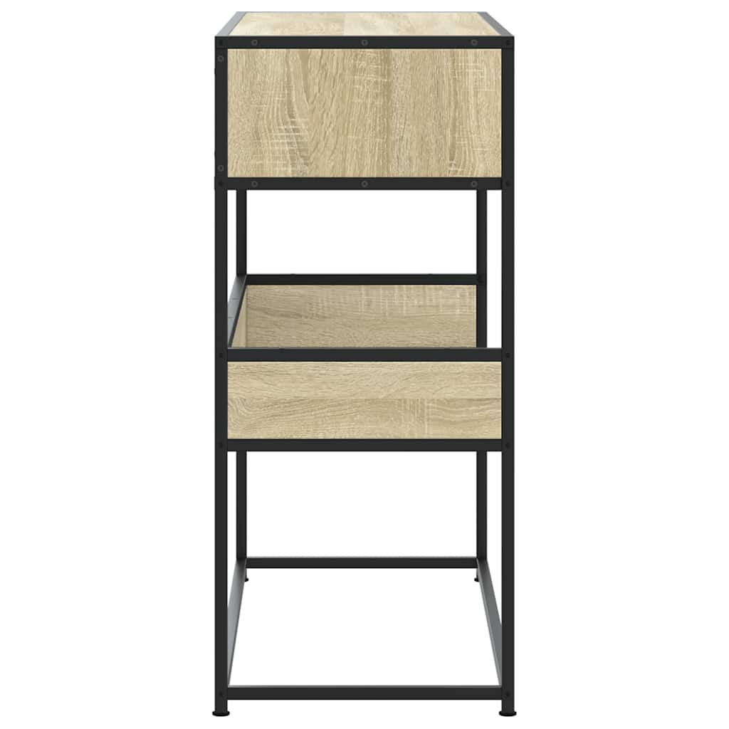 vidaXL Măsuță consolă, stejar sonoma, 90x35x80 cm, lemn prelucrat vidaXL Măsuță consolă, stejar sonoma, 90x35x80 cm, lemn prelucrat