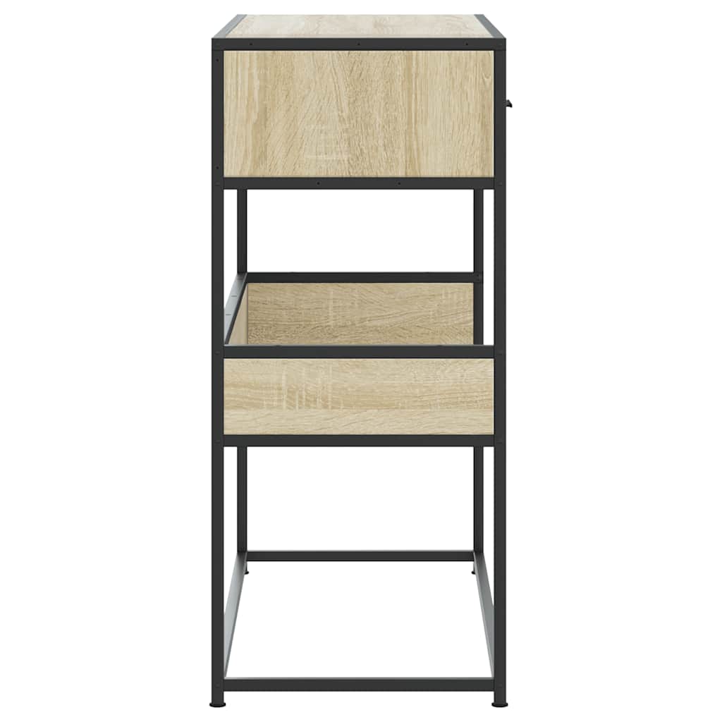 vidaXL Măsuță consolă, stejar sonoma, 90x35x80 cm, lemn prelucrat vidaXL Măsuță consolă, stejar sonoma, 90x35x80 cm, lemn prelucrat
