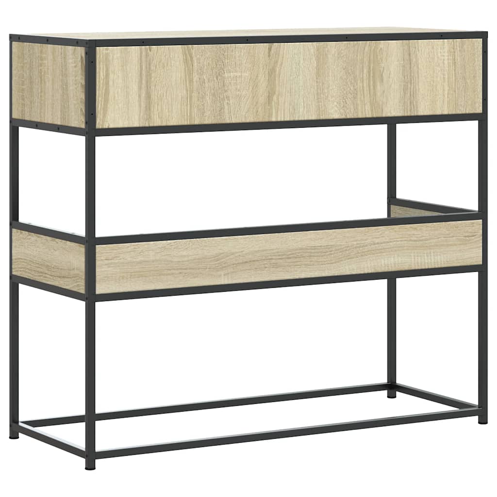 vidaXL Măsuță consolă, stejar sonoma, 90x35x80 cm, lemn prelucrat vidaXL Măsuță consolă, stejar sonoma, 90x35x80 cm, lemn prelucrat