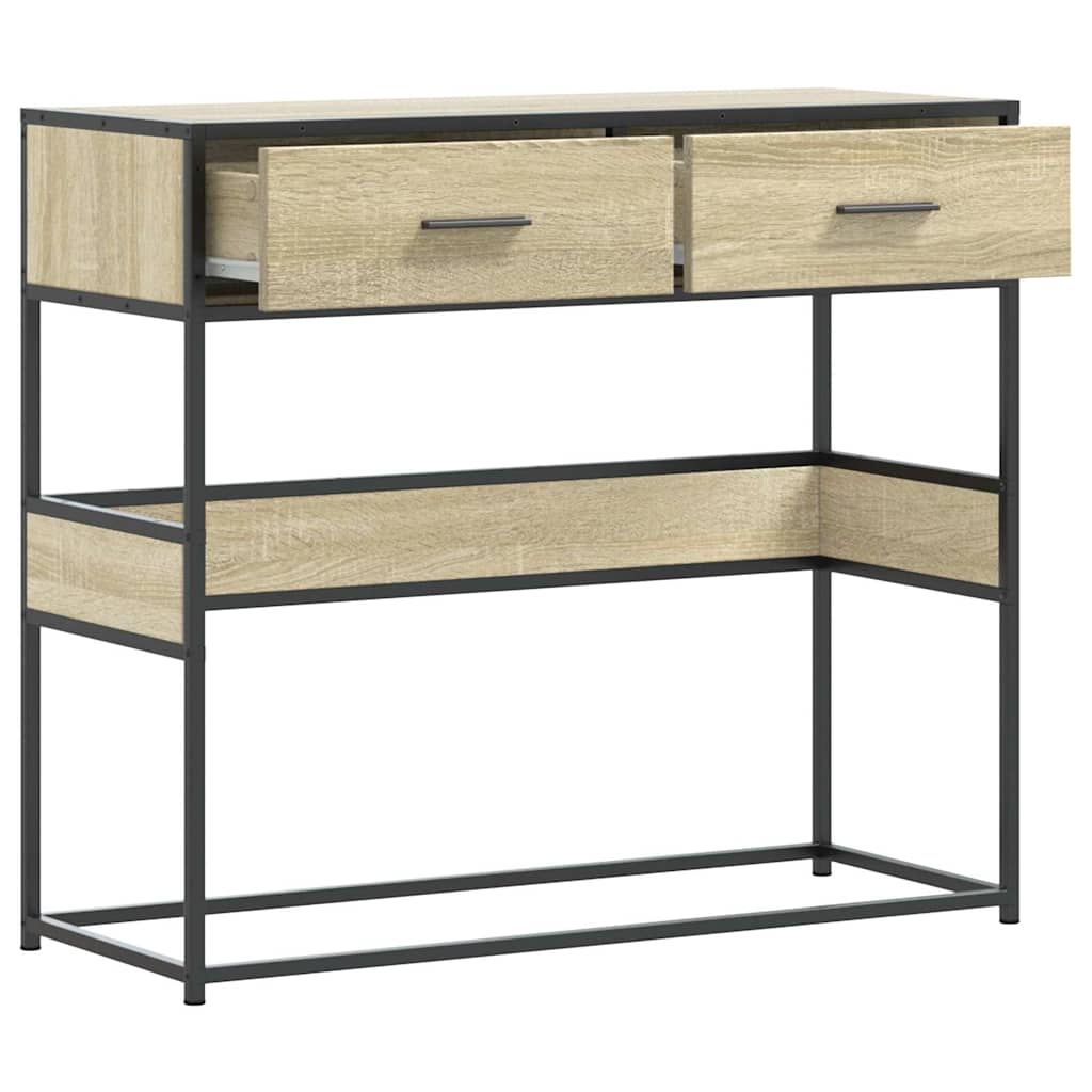 vidaXL Măsuță consolă, stejar sonoma, 90x35x80 cm, lemn prelucrat vidaXL Măsuță consolă, stejar sonoma, 90x35x80 cm, lemn prelucrat