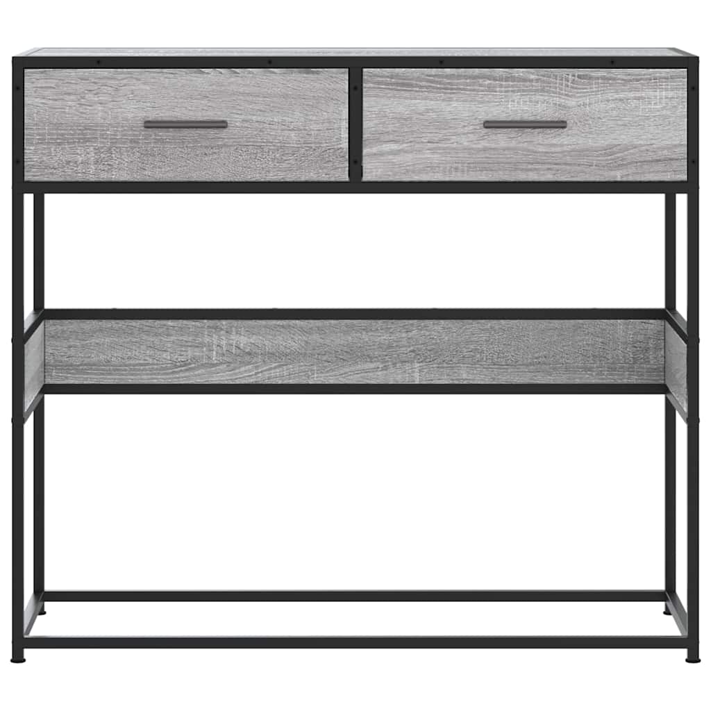 vidaXL Măsuță consolă, gri sonoma, 90x35x80 cm, lemn prelucrat vidaXL Măsuță consolă, gri sonoma, 90x35x80 cm, lemn prelucrat