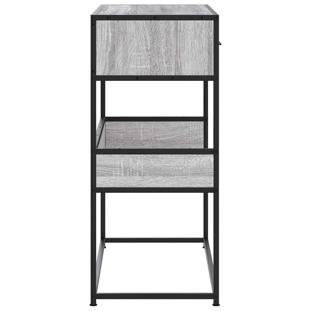 vidaXL Măsuță consolă, gri sonoma, 90x35x80 cm, lemn prelucrat vidaXL Măsuță consolă, gri sonoma, 90x35x80 cm, lemn prelucrat