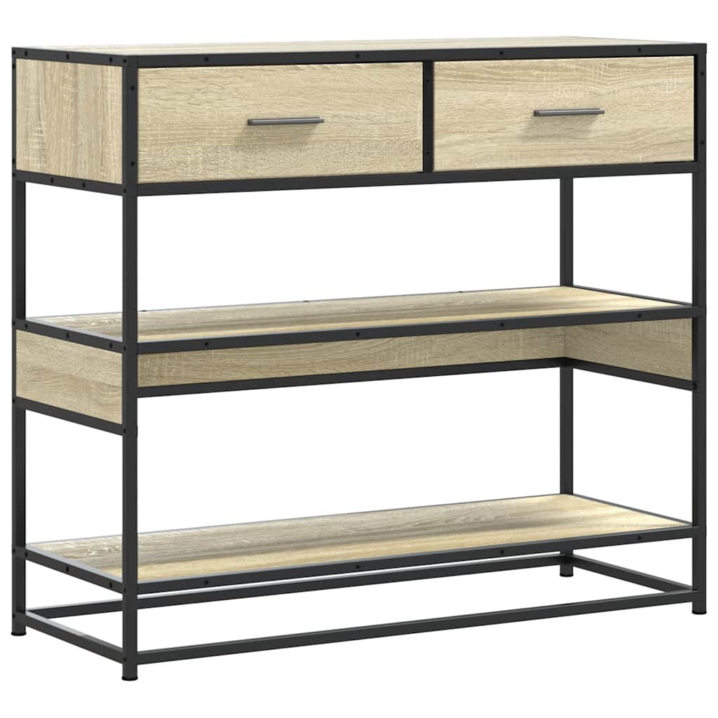 vidaXL Măsuță consolă, stejar sonoma, 90x35x80 cm, lemn prelucrat vidaXL Măsuță consolă, stejar sonoma, 90x35x80 cm, lemn prelucrat