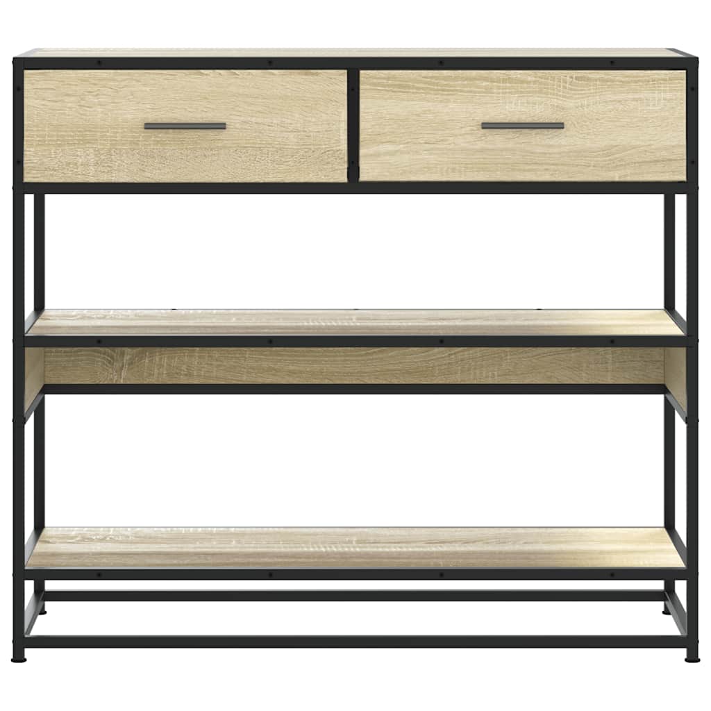 vidaXL Măsuță consolă, stejar sonoma, 90x35x80 cm, lemn prelucrat vidaXL Măsuță consolă, stejar sonoma, 90x35x80 cm, lemn prelucrat