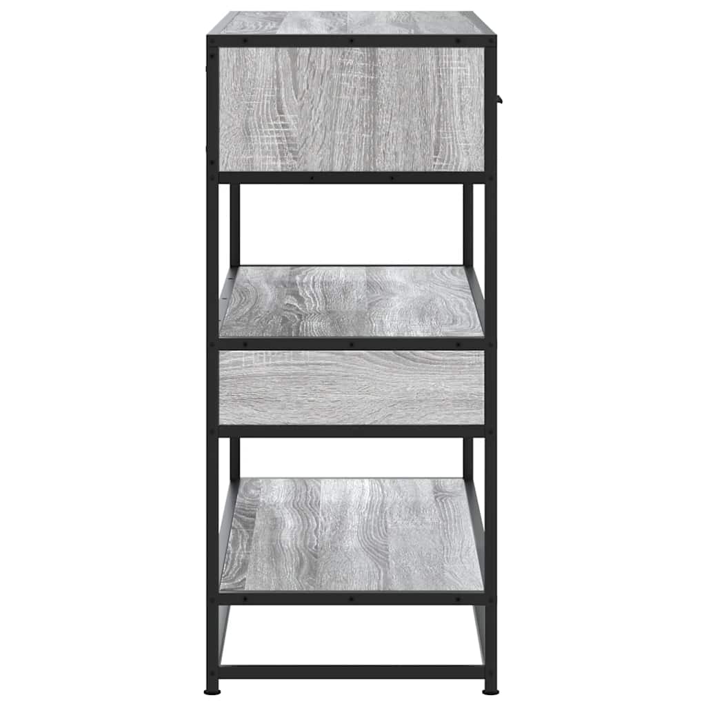 vidaXL Măsuță consolă, gri sonoma, 90x35x80 cm, lemn prelucrat vidaXL Măsuță consolă, gri sonoma, 90x35x80 cm, lemn prelucrat