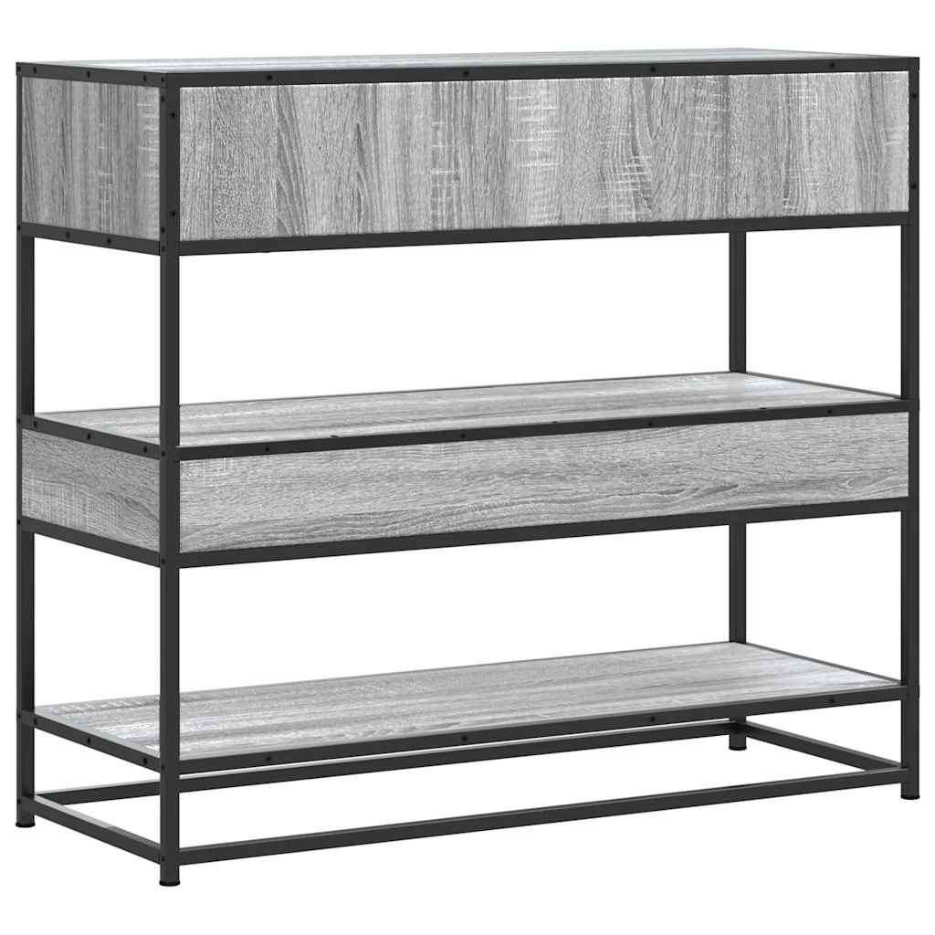 vidaXL Măsuță consolă, gri sonoma, 90x35x80 cm, lemn prelucrat vidaXL Măsuță consolă, gri sonoma, 90x35x80 cm, lemn prelucrat