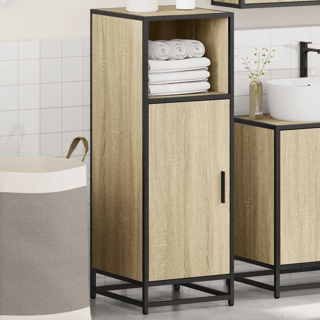 vidaXL Dulap de baie, stejar sonoma, 35x37,5x100 cm, lemn prelucrat vidaXL Dulap de baie, stejar sonoma, 35x37,5x100 cm, lemn prelucrat