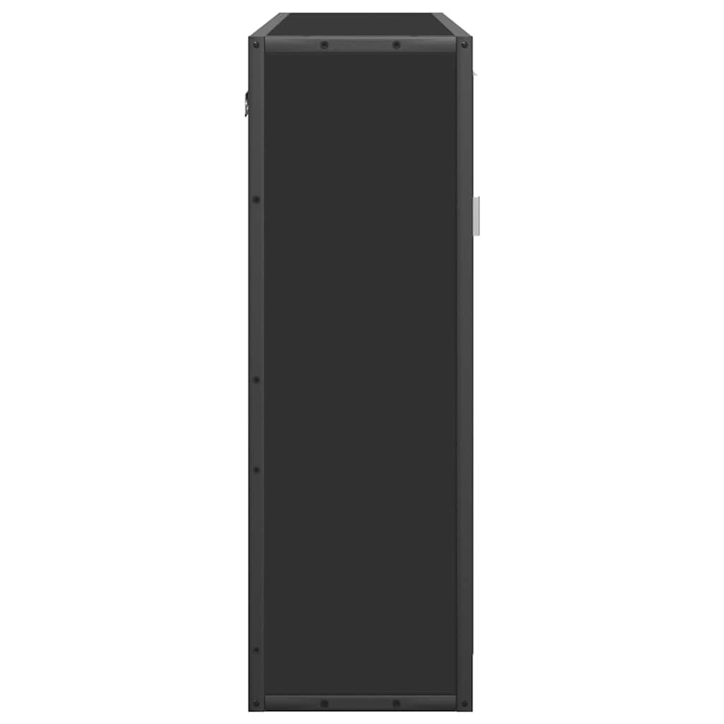 vidaXL Dulap cu oglindă pentru baie neagră 65x20x60 cm lemn prelucrat vidaXL Dulap cu oglindă pentru baie neagră 65x20x60 cm lemn prelucrat