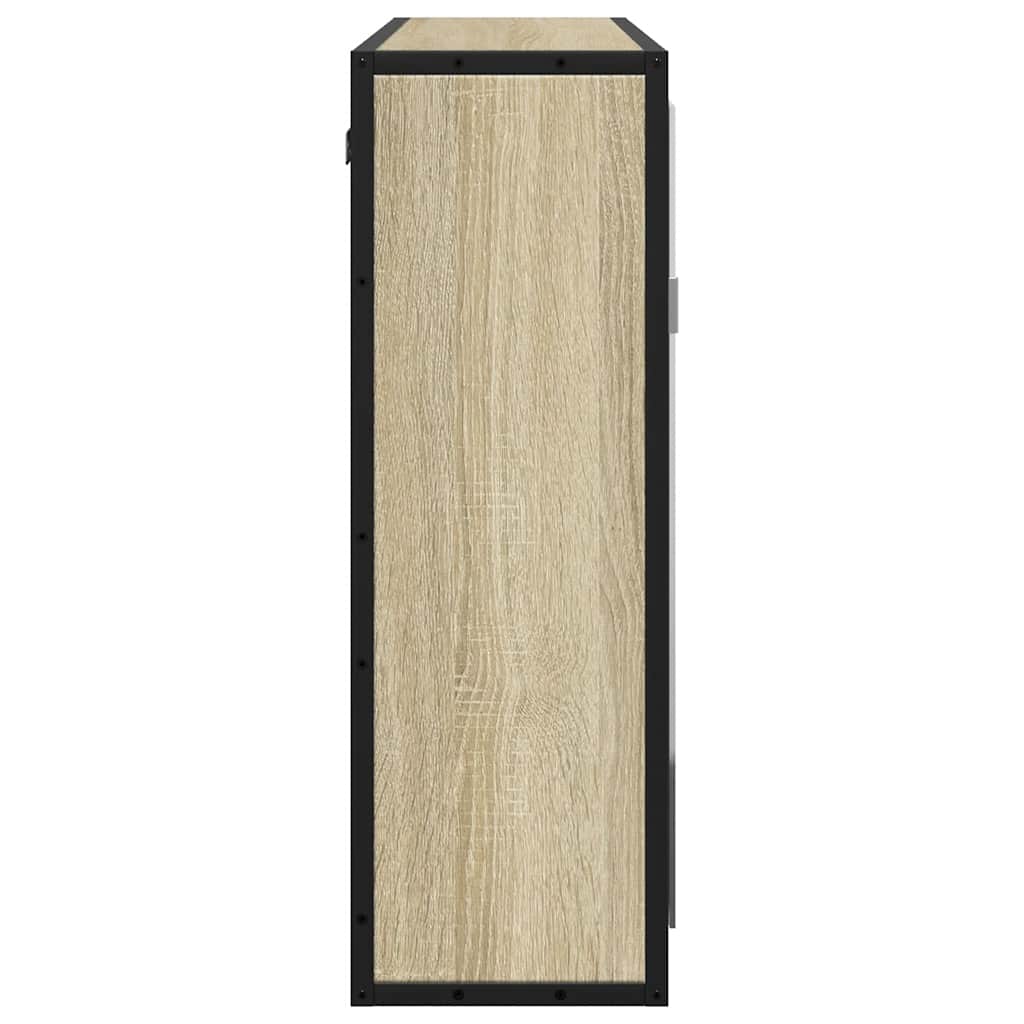 vidaXL Dulap baie cu oglindă stejar sonoma 65x20x60 cm lemn compozit vidaXL Dulap baie cu oglindă stejar sonoma 65x20x60 cm lemn compozit