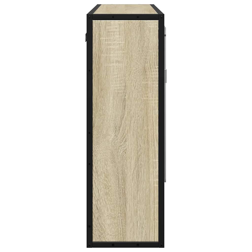 vidaXL Dulap baie cu oglindă stejar sonoma 65x20x60 cm lemn compozit