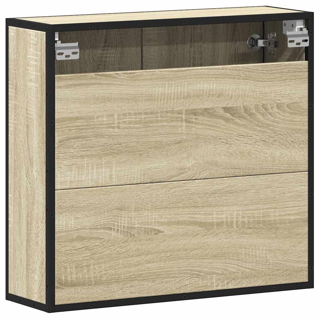 vidaXL Dulap baie cu oglindă stejar sonoma 65x20x60 cm lemn compozit