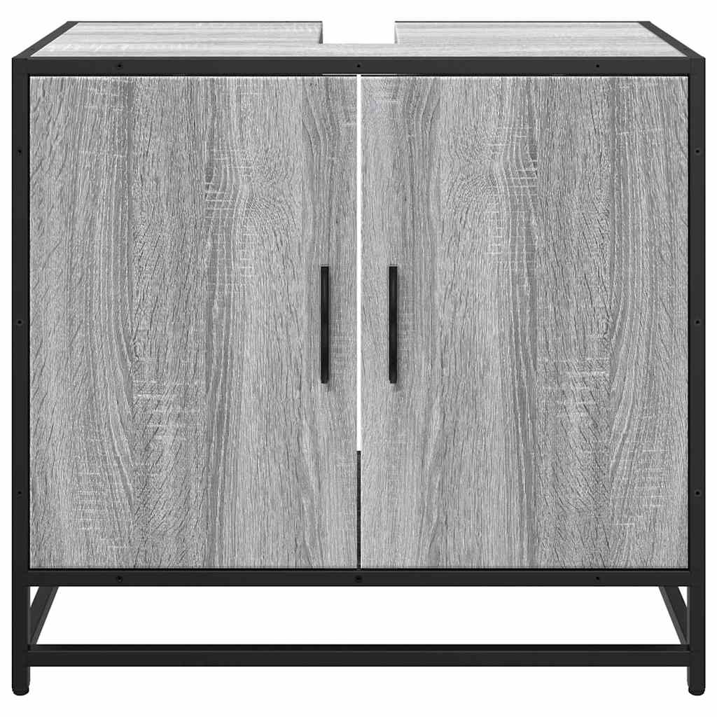 vidaXL Dulap pentru chiuvetă de baie gri Sonoma 65x33x60 cm lemn vidaXL Dulap pentru chiuvetă de baie gri Sonoma 65x33x60 cm lemn