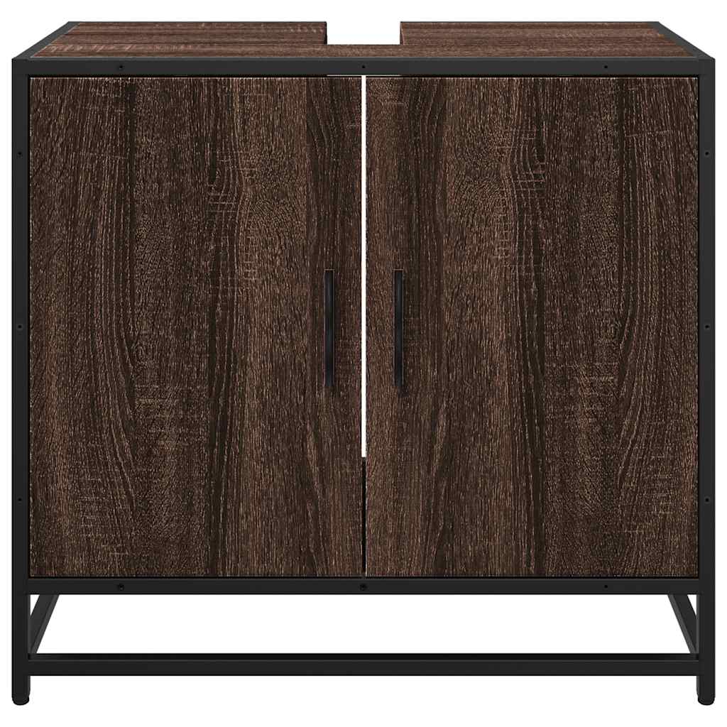 vidaXL Dulap pentru chiuvetă de baie stejar maro 65x33x60 cm lemn vidaXL Dulap pentru chiuvetă de baie stejar maro 65x33x60 cm lemn