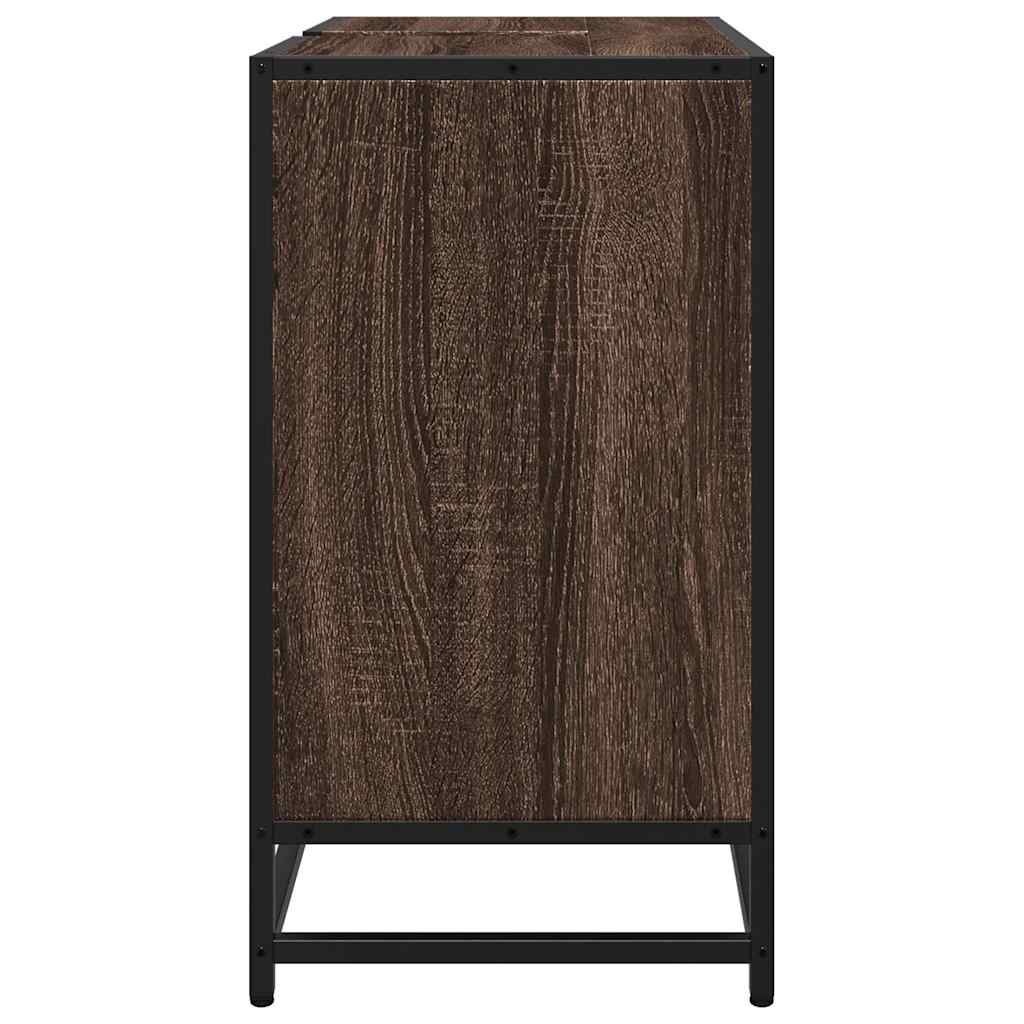 vidaXL Dulap pentru chiuvetă de baie stejar maro 65x33x60 cm lemn vidaXL Dulap pentru chiuvetă de baie stejar maro 65x33x60 cm lemn