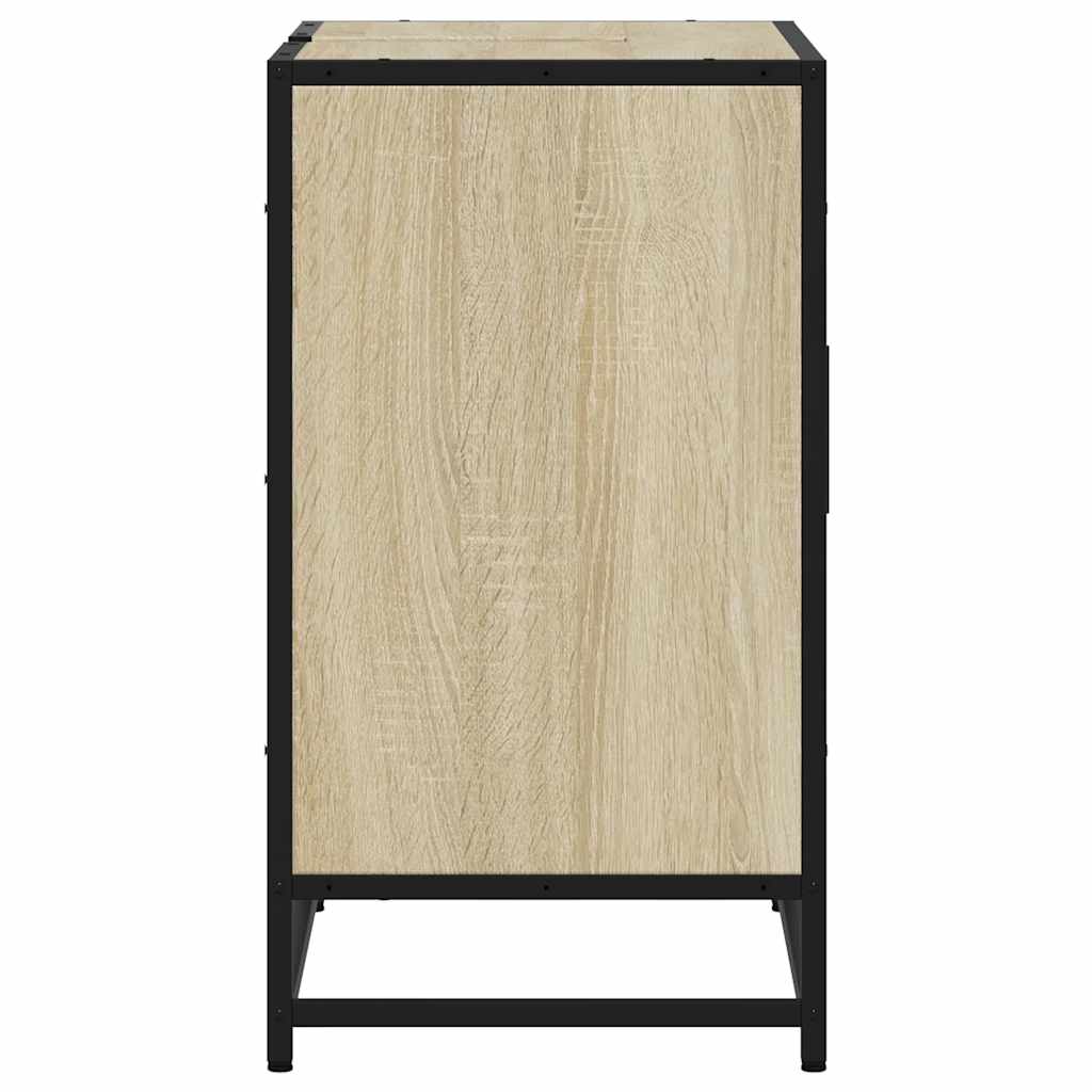 vidaXL Dulap de chiuvetă baie stejar sonoma 65x33x60 cm lemn prelucrat vidaXL Dulap de chiuvetă baie stejar sonoma 65x33x60 cm lemn prelucrat