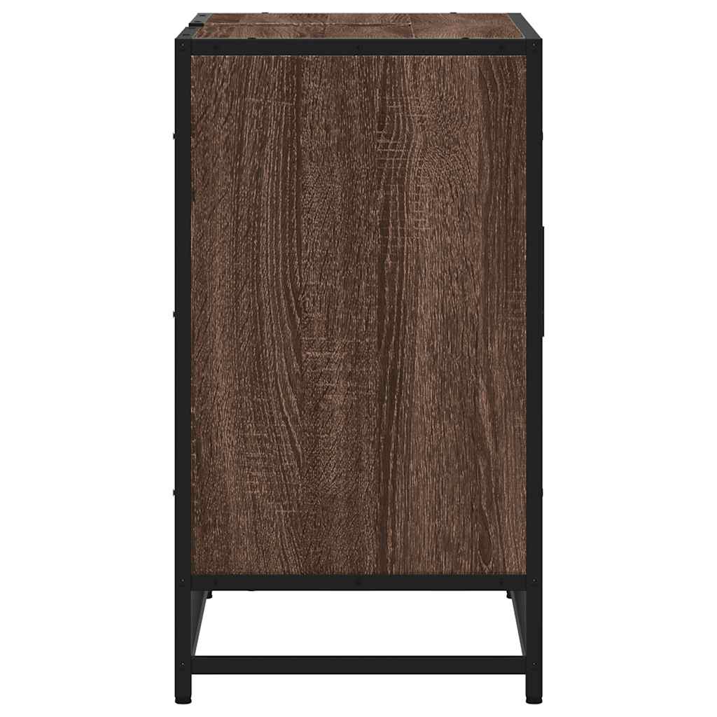 vidaXL Dulap pentru chiuvetă de baie stejar maro 65x33x60 cm lemn vidaXL Dulap pentru chiuvetă de baie stejar maro 65x33x60 cm lemn