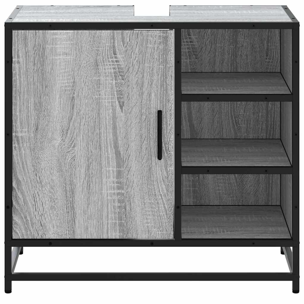 vidaXL Dulap pentru chiuvetă de baie gri Sonoma 65x33x60 cm lemn vidaXL Dulap pentru chiuvetă de baie gri Sonoma 65x33x60 cm lemn