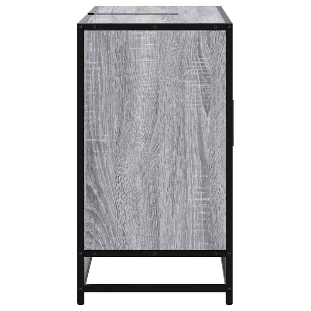 vidaXL Dulap chiuveta de baie, gri sonoma, 80x33x60 cm, lemn compozit vidaXL Dulap chiuveta de baie, gri sonoma, 80x33x60 cm, lemn compozit