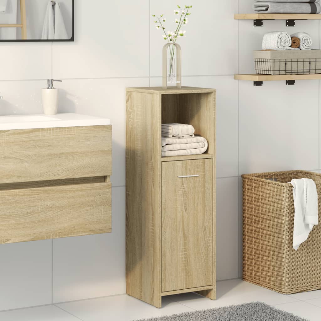 vidaXL Dulap de baie, stejar Sonoma, 30 x 30 x 95 cm, PAL vidaXL Dulap de baie, stejar Sonoma, 30 x 30 x 95 cm, PAL