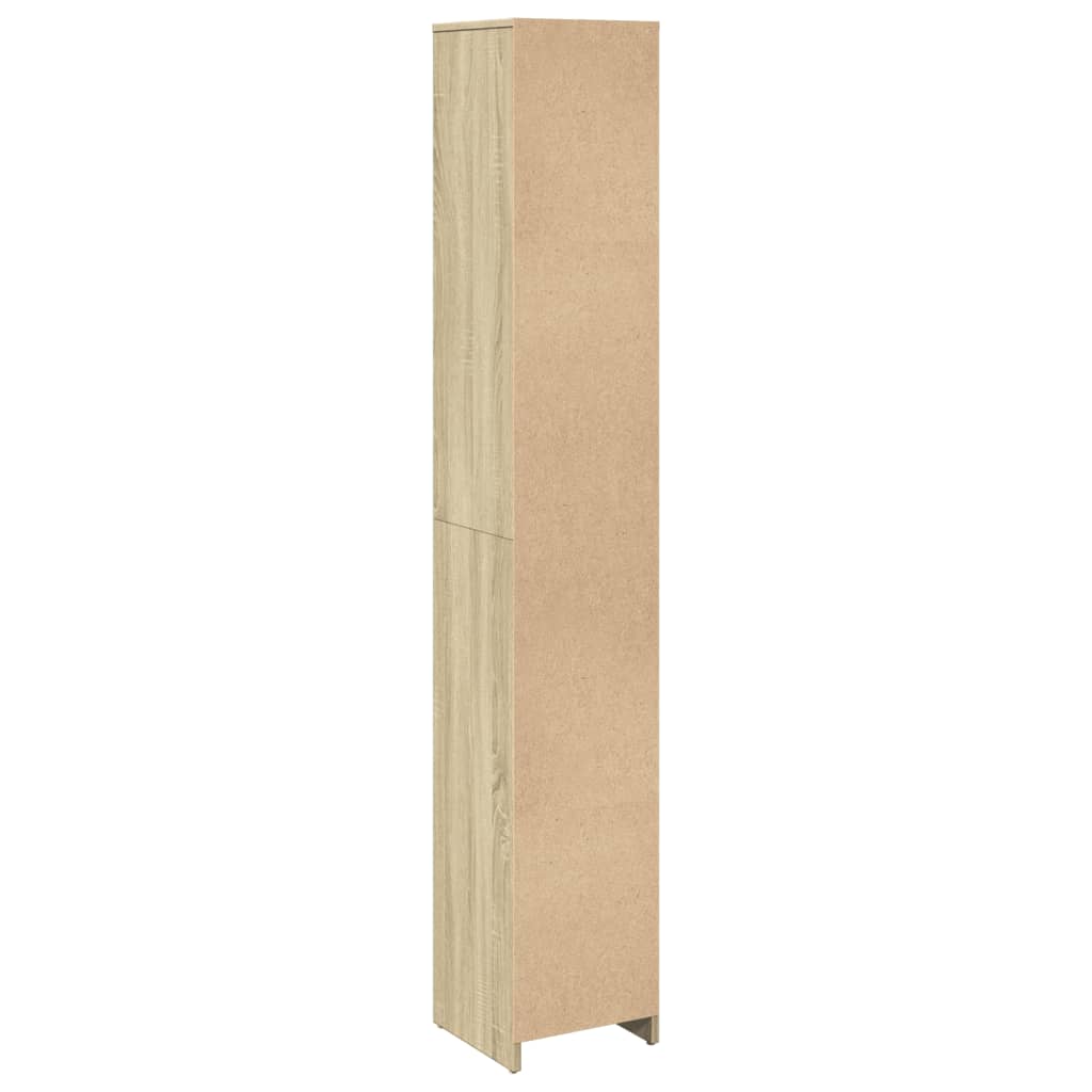 vidaXL Dulap de baie, stejar sonoma, 30x30x183,5 cm, PAL
