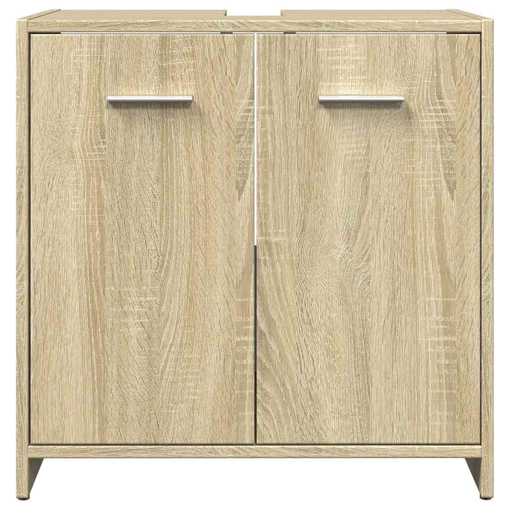 vidaXL Dulap chiuvetă baie, stejar sonoma, 60x33x60 cm, lemn prelucrat vidaXL Dulap chiuvetă baie, stejar sonoma, 60x33x60 cm, lemn prelucrat