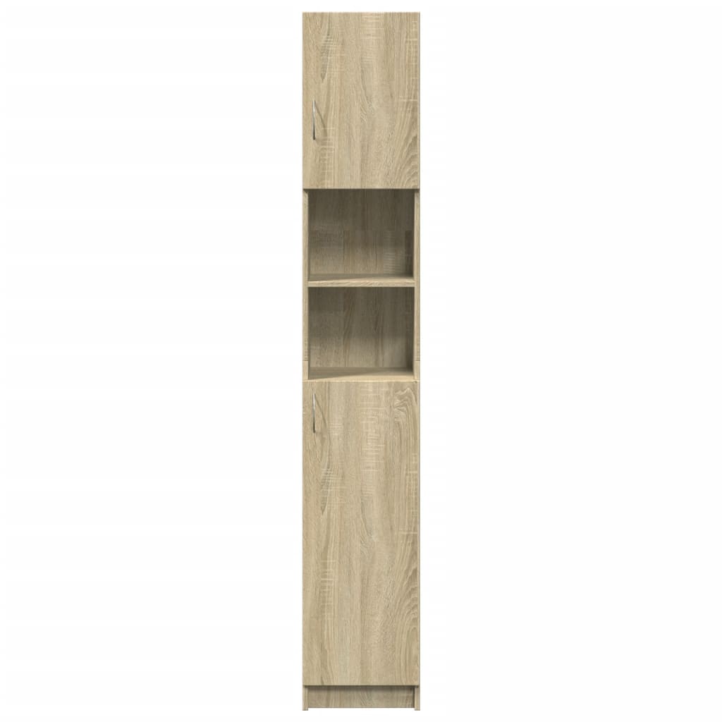 vidaXL Dulap de baie, stejar Sonoma, 32x25,5x190 cm, PAL vidaXL Dulap de baie, stejar Sonoma, 32x25,5x190 cm, PAL