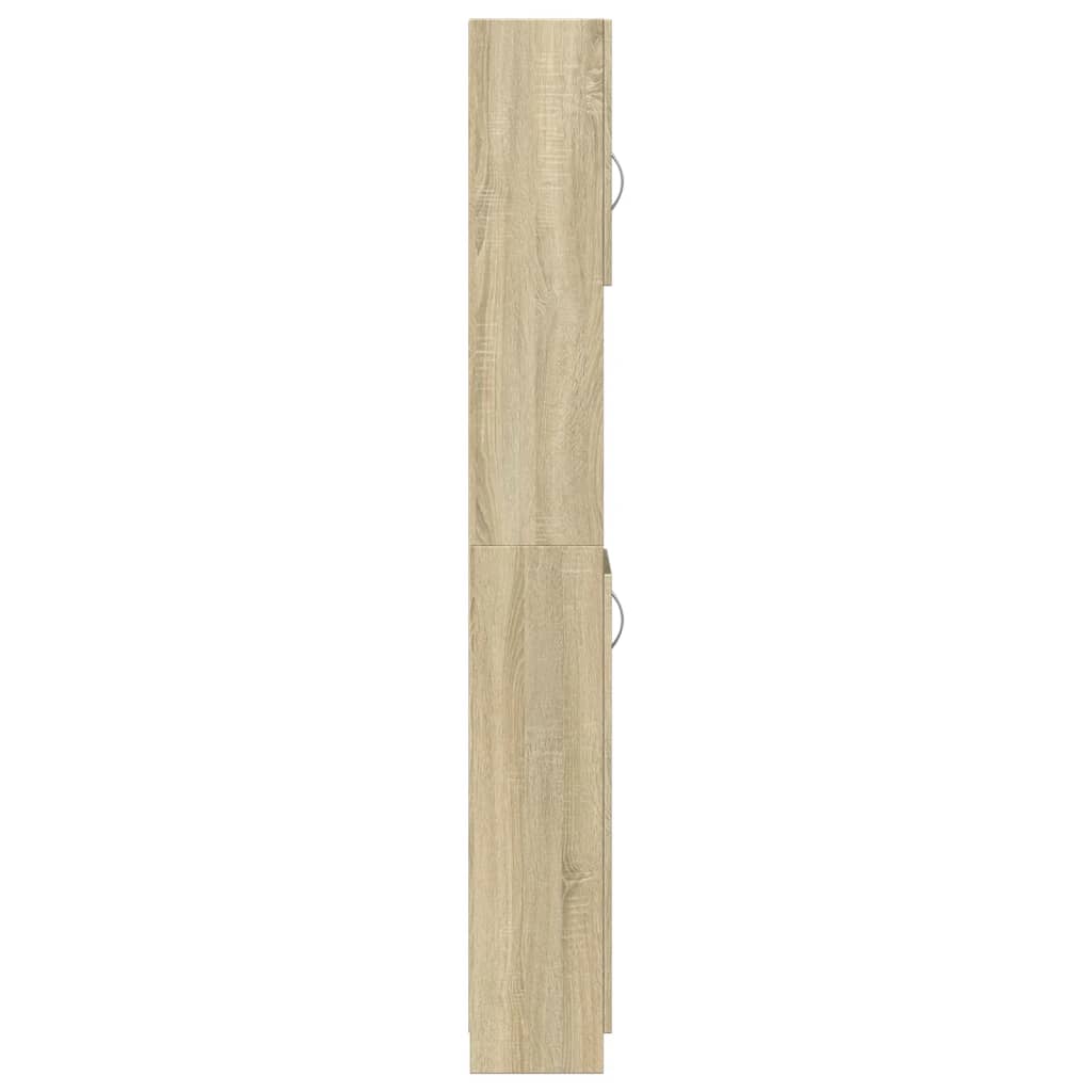 vidaXL Dulap de baie, stejar Sonoma, 32x25,5x190 cm, PAL vidaXL Dulap de baie, stejar Sonoma, 32x25,5x190 cm, PAL