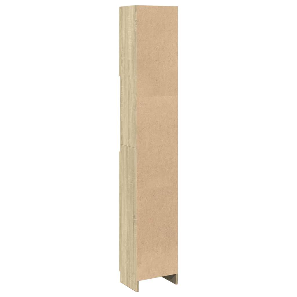 vidaXL Dulap de baie, stejar Sonoma, 32x25,5x190 cm, PAL vidaXL Dulap de baie, stejar Sonoma, 32x25,5x190 cm, PAL