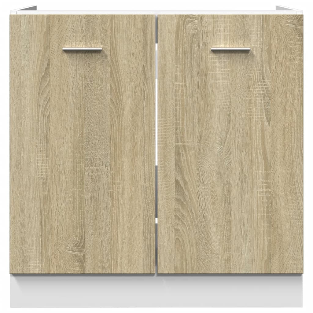 vidaXL Dulap inferior “Lyon”, stejar sonoma, 80x46x81,5 cm