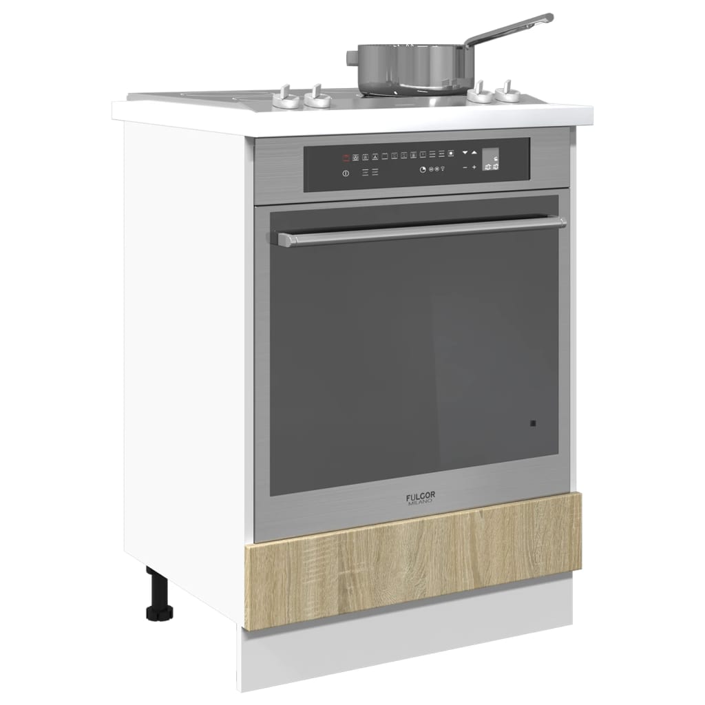 vidaXL Dulap pentru cuptor, stejar Sonoma, 60 x 46 x 81,5 cm, PAL vidaXL Dulap pentru cuptor, stejar Sonoma, 60 x 46 x 81,5 cm, PAL