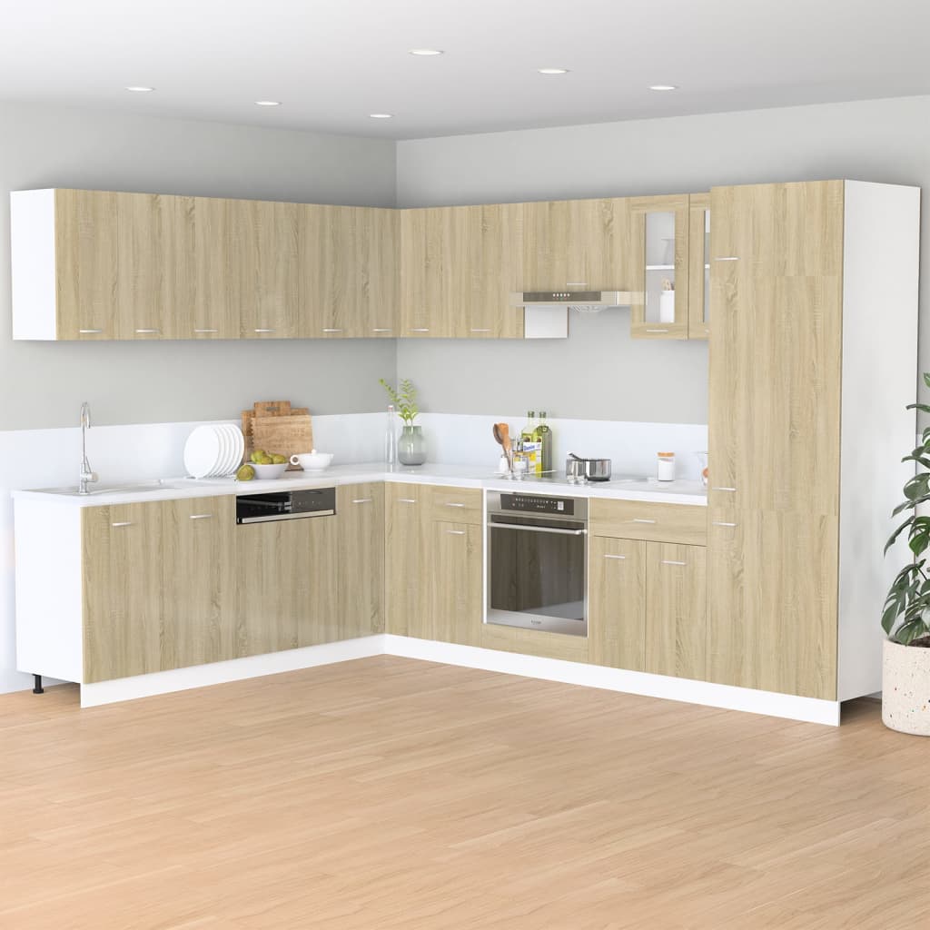 vidaXL Dulap montat pe perete “Lyon” stejar sonoma 50x31x60 cm