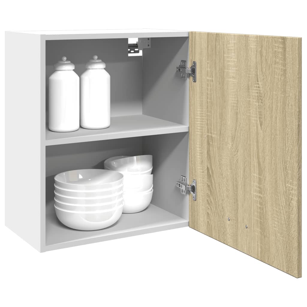 vidaXL Dulap montat pe perete “Lyon” stejar sonoma 50x31x60 cm