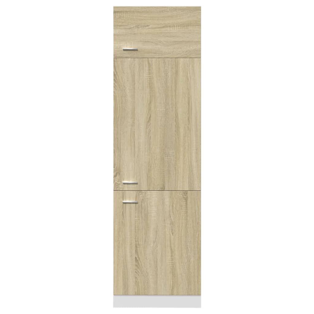 vidaXL Dulap pentru frigider “Lyon”, stejar Sonoma, 60 x 57 x 207 cm vidaXL Dulap pentru frigider “Lyon”, stejar Sonoma, 60 x 57 x 207 cm
