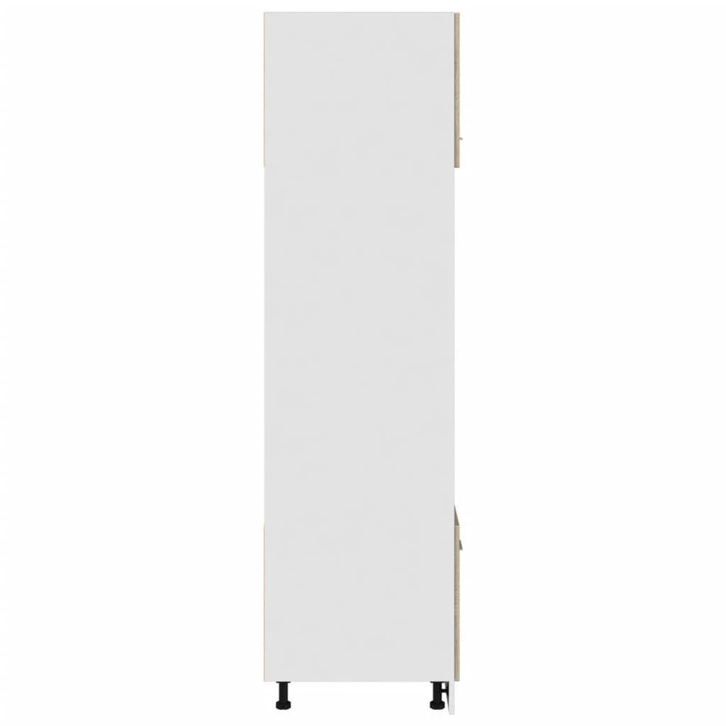 vidaXL Dulap cuptor microunde “Lyon”, stejar Sonoma, 60 x 57 x 207 cm vidaXL Dulap cuptor microunde “Lyon”, stejar Sonoma, 60 x 57 x 207 cm