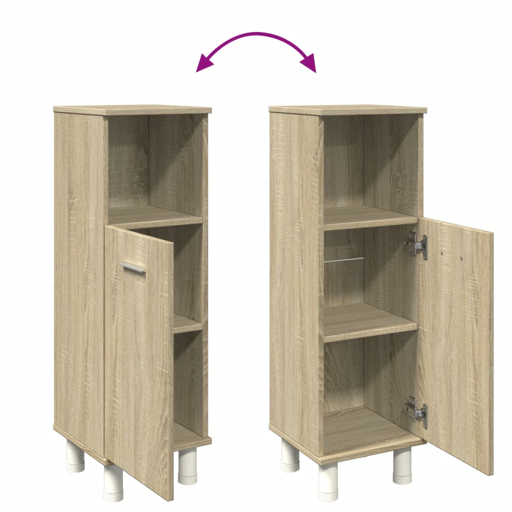 vidaXL Dulap de baie, stejar sonoma, 30,5x30x95 cm, lemn prelucrat vidaXL Dulap de baie, stejar sonoma, 30,5x30x95 cm, lemn prelucrat