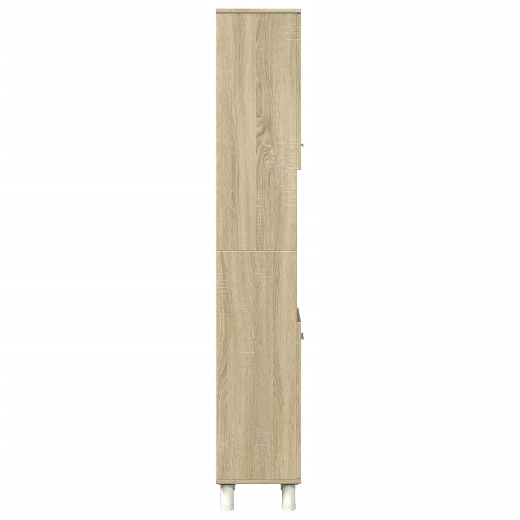 vidaXL Dulap de baie, stejar sonoma, 30,5x30x179 cm, lemn prelucrat