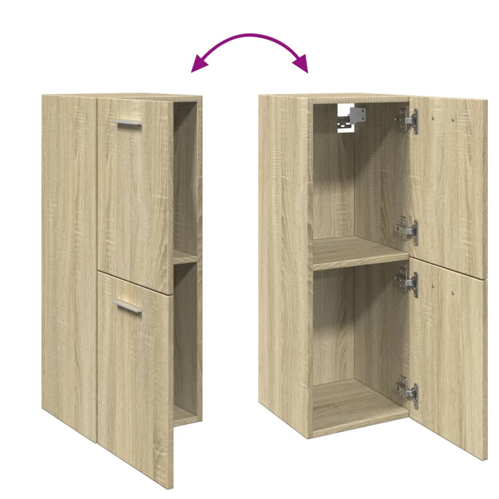 vidaXL Dulap de baie, stejar Sonoma, 30x30x80 cm, PAL vidaXL Dulap de baie, stejar Sonoma, 30x30x80 cm, PAL