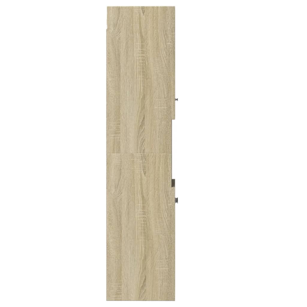 vidaXL Dulap de baie, stejar sonoma, 30x30x130 cm, lemn prelucrat vidaXL Dulap de baie, stejar sonoma, 30x30x130 cm, lemn prelucrat
