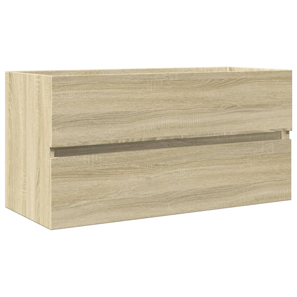 vidaXL Dulap de chiuvetă, stejar sonoma, 90x38,5x45 cm, PAL vidaXL Dulap de chiuvetă, stejar sonoma, 90x38,5x45 cm, PAL