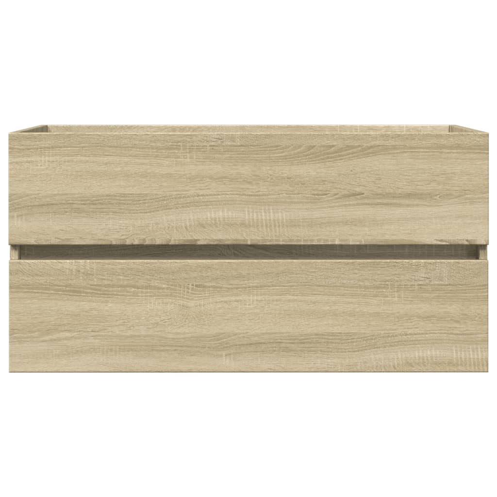 vidaXL Dulap de chiuvetă, stejar sonoma, 90x38,5x45 cm, PAL vidaXL Dulap de chiuvetă, stejar sonoma, 90x38,5x45 cm, PAL