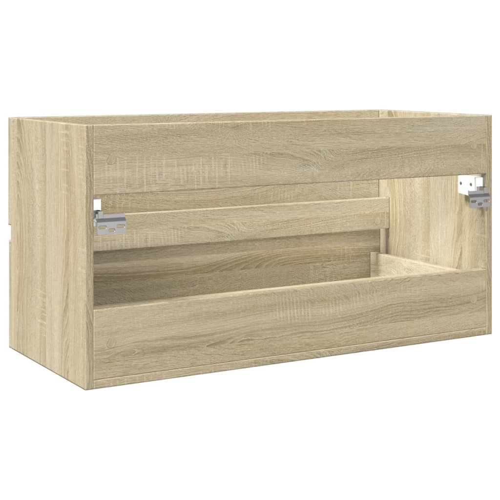 vidaXL Dulap de chiuvetă, stejar sonoma, 90x38,5x45 cm, PAL vidaXL Dulap de chiuvetă, stejar sonoma, 90x38,5x45 cm, PAL