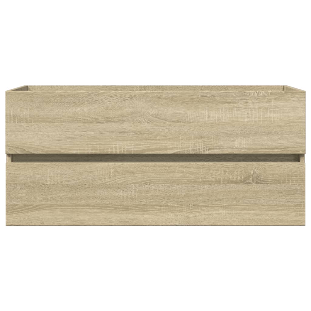 vidaXL Dulap chiuvetă baie stejar sonoma 100x38,5x45 cm lemn prelucrat vidaXL Dulap chiuvetă baie stejar sonoma 100x38,5x45 cm lemn prelucrat