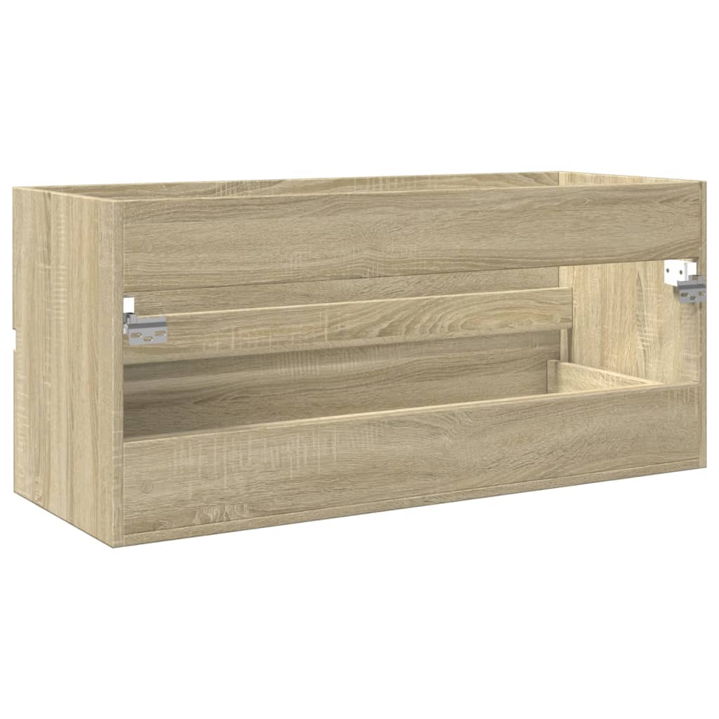 vidaXL Dulap chiuvetă baie stejar sonoma 100x38,5x45 cm lemn prelucrat vidaXL Dulap chiuvetă baie stejar sonoma 100x38,5x45 cm lemn prelucrat