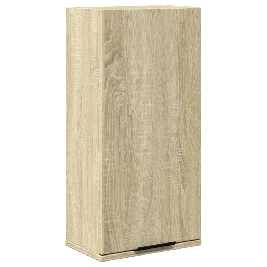 vidaXL Dulap de baie montat pe perete, stejar sonoma, 32x20x67 cm