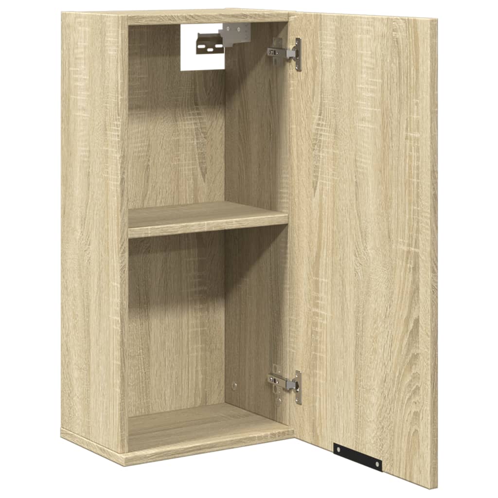 vidaXL Dulap de baie montat pe perete, stejar sonoma, 32x20x67 cm